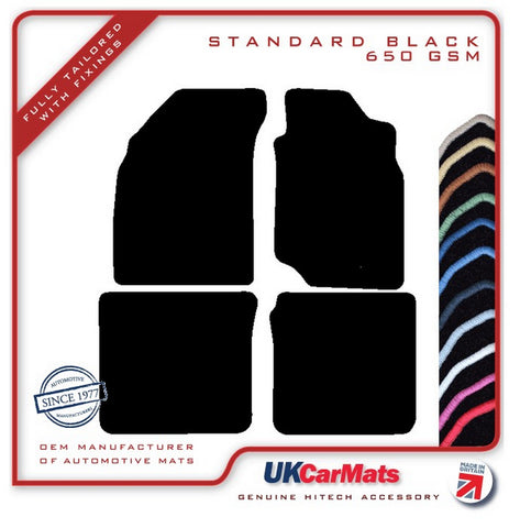 Mitsubishi Evo 7-8 2001-2005 Black Tailored Carpet Car Mats HITECH
