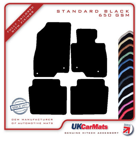 Mazda 6 Saloon 2013 onwards Black Tailored Carpet Car Mats HITECH