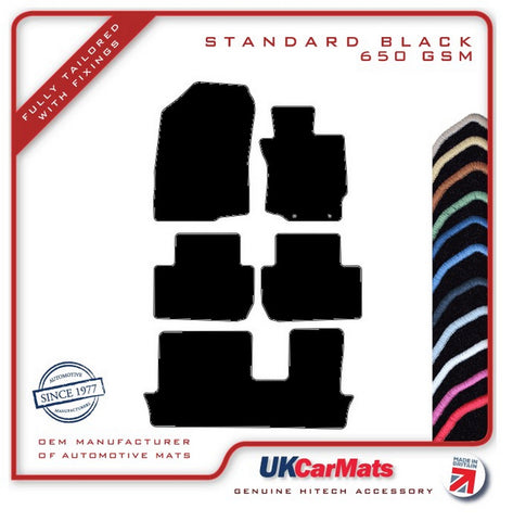 Mitsubishi Outlander Manual MPV 2012 onwards Black Tailored Carpet Car Mats HITECH
