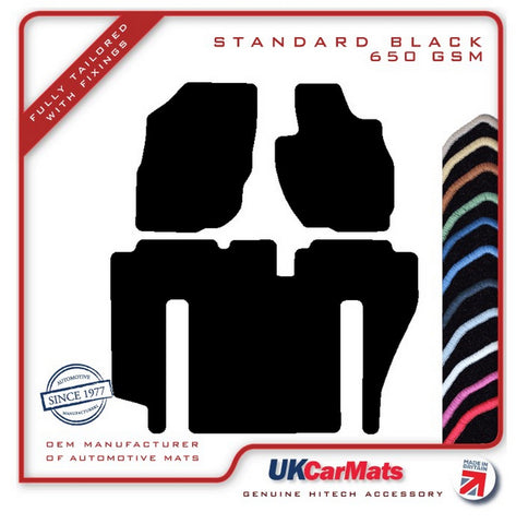 Mitsubishi RVR 1997-2002 Black Tailored Carpet Car Mats HITECH