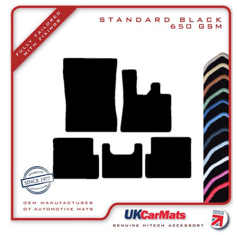 Mercedes G Class (W463) With Cupholder 2008-2018 Black Tailored Carpet Car Mats HITECH