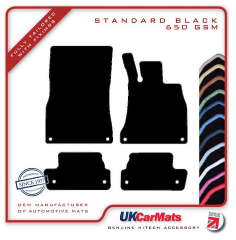 Mercedes S Class (A217) Cabriolet 2014-2020 Black Tailored Carpet Car Mats HITECH