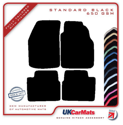 Nissan Primera 1994-1996 Black Tailored Carpet Car Mats HITECH