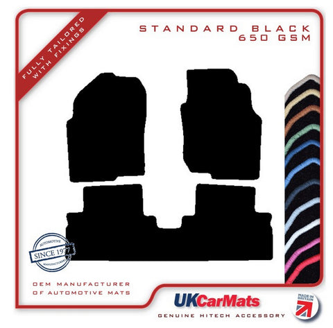 Nissan Tino 2000-2004 Black Tailored Carpet Car Mats HITECH