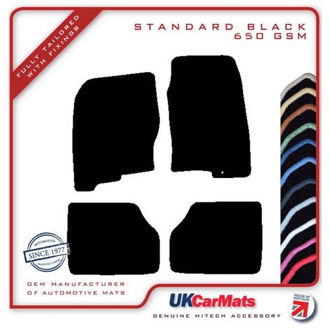 Nissan Navara 2005-2010 Black Tailored Carpet Car Mats HITECH