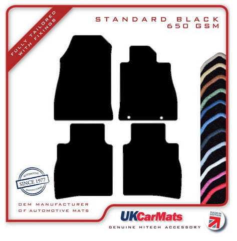 Nissan Pulsar 2014-2018 Black Tailored Carpet Car Mats HITECH