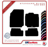 Nissan Micra Mk3 Facelift K12C (With Oem Fixing) 2008-2010 Black Tailored Carpet Car Mats HITECH