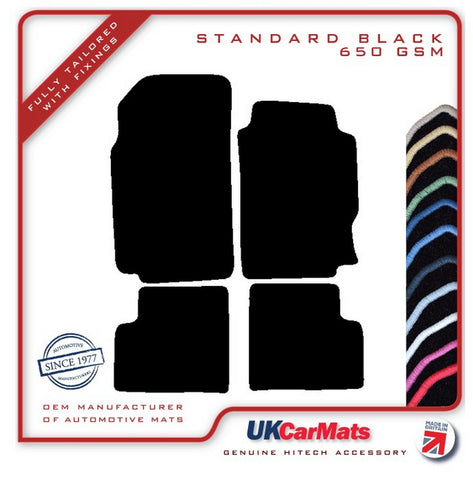 Peugeot 406 1996-2004 Black Tailored Carpet Car Mats HITECH