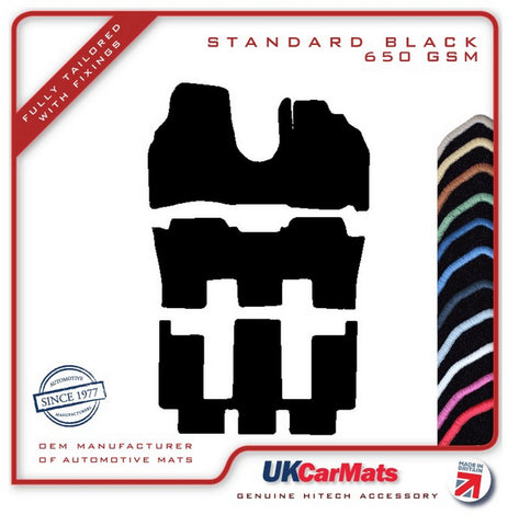 Peugeot 807 2002-2010 Black Tailored Carpet Car Mats HITECH