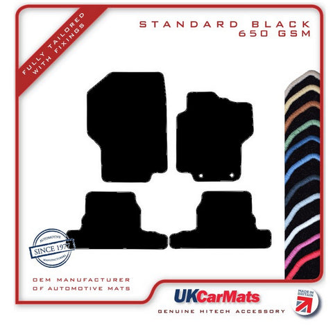 Peugeot 1007 2004-2009 Black Tailored Carpet Car Mats HITECH