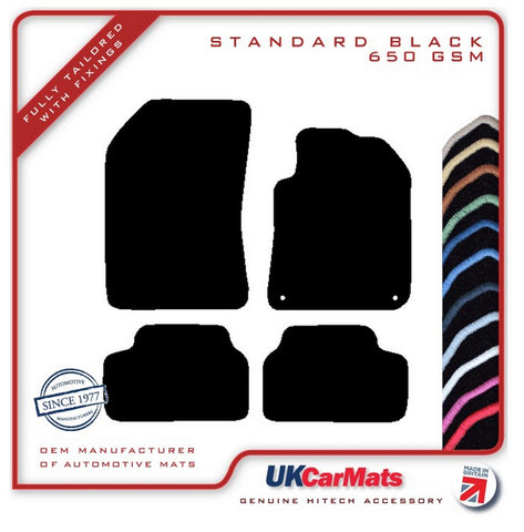 Peugeot 308 2013-2021 Black Tailored Carpet Car Mats HITECH