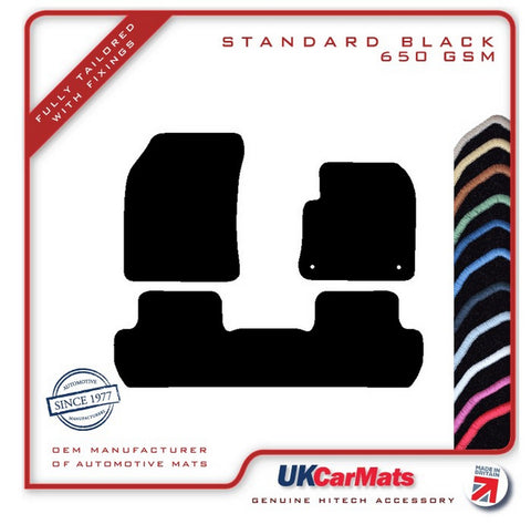 Peugeot 3008 Facelift 2021 onwards Black Tailored Carpet Car Mats HITECH
