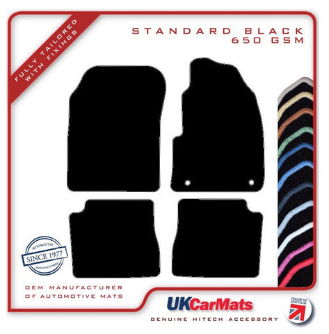 Peugeot e-2008 Electric 2019 onwards Black Tailored Carpet Car Mats HITECH