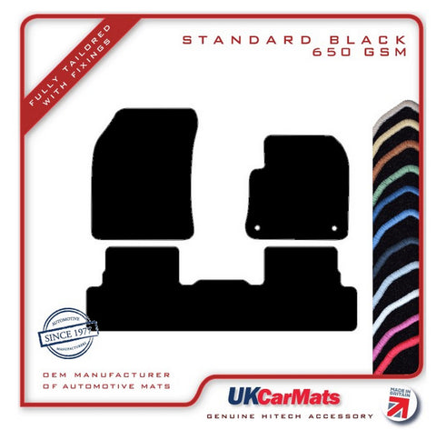 Peugeot 3008 2nd Generation  2016-2020 Black Tailored Carpet Car Mats HITECH