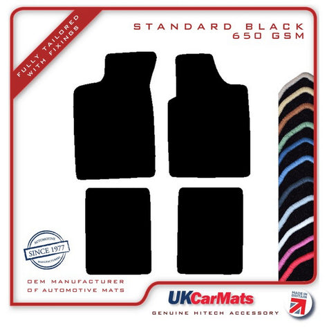 Renault Clio I 1991-1998 Black Tailored Carpet Car Mats HITECH