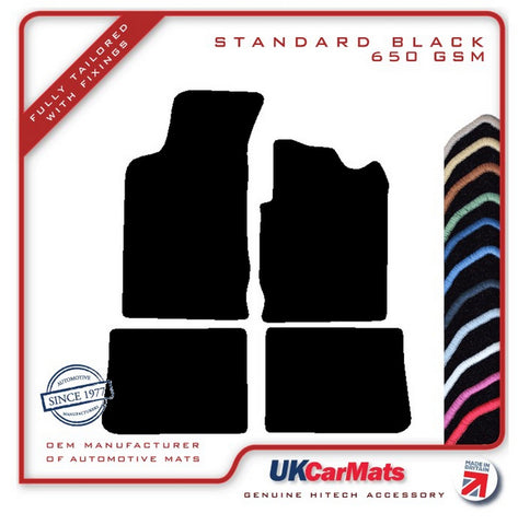 Renault Clio II 1998-2001 Black Tailored Carpet Car Mats HITECH