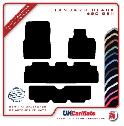 Renault Espace 2003-2011 Black Tailored Carpet Car Mats HITECH