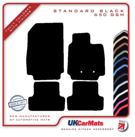 Renault Clio III (Facelift) 2009-2012 Black Tailored Carpet Car Mats HITECH