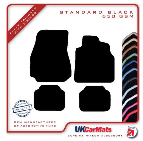 Renault Megane II Cabrio & Coupe 2003-2009 Black Tailored Carpet Car Mats HITECH