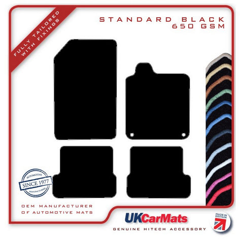 Renault Laguna Coupe 2008-2012 Black Tailored Carpet Car Mats HITECH