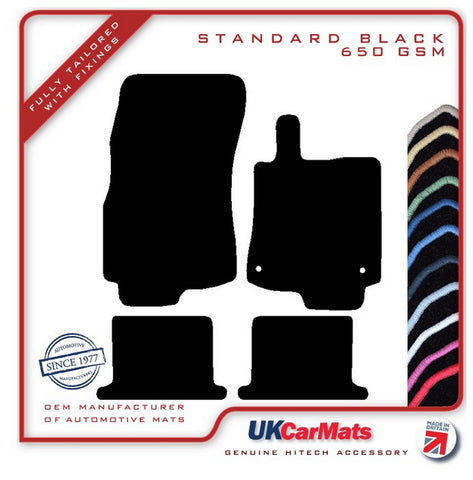Renault Megane III Cabriolet 2010 onwards Black Tailored Carpet Car Mats HITECH