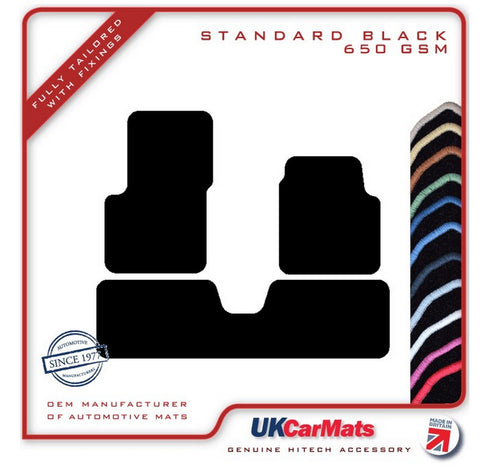 Renault Avantime (One Piece Rear) 2001-2003 Black Tailored Carpet Car Mats HITECH