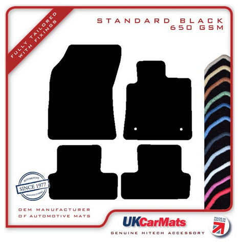 Renault Megane IV 2016 onwards Black Tailored Carpet Car Mats HITECH
