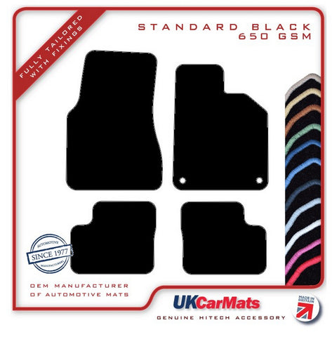 Renault Twingo 3 2014 onwards Black Tailored Carpet Car Mats HITECH
