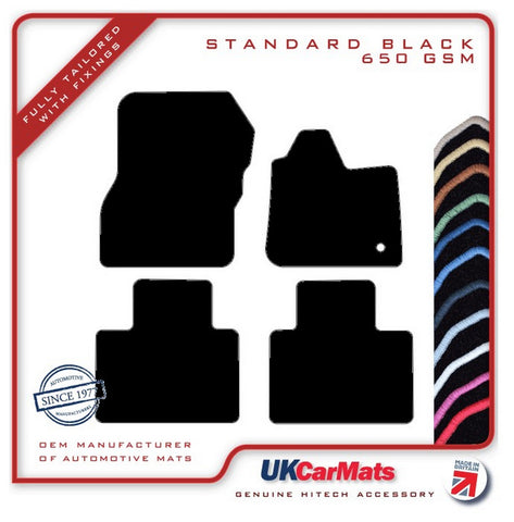 Renault Zoe 2013-2021 Black Tailored Carpet Car Mats HITECH