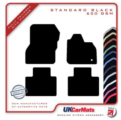 Renault Zoe E-Tech Electric 2021 onwards Black Tailored Carpet Car Mats HITECH