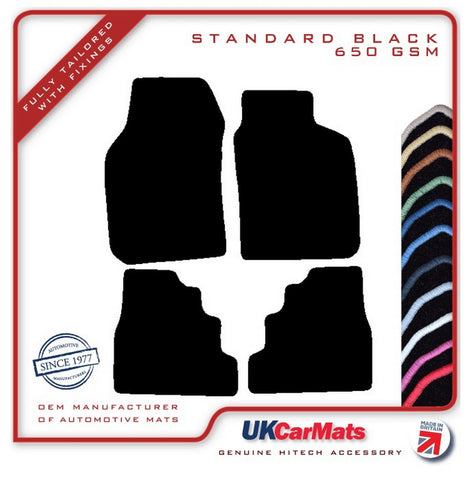 Saab 900 S 1993-1998 Black Tailored Carpet Car Mats HITECH