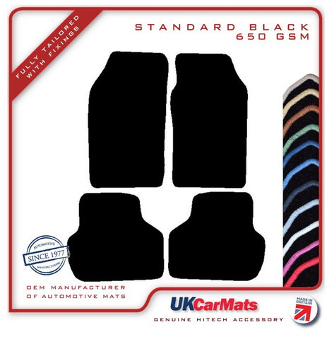 Saab 9000 1984-1997 Black Tailored Carpet Car Mats HITECH