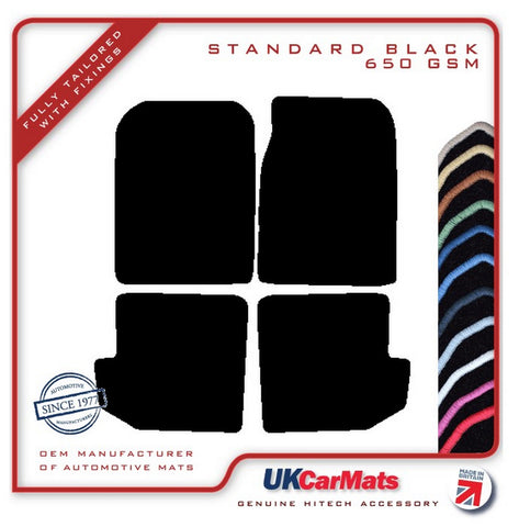 Suzuki Vitara SWB 1989-1999 Black Tailored Carpet Car Mats HITECH
