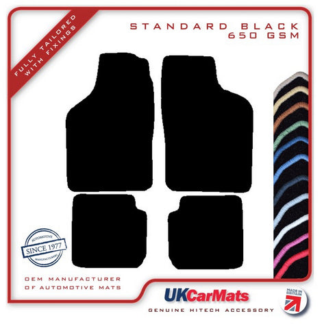 Saab 900 Turbo 1994-1998 Black Tailored Carpet Car Mats HITECH