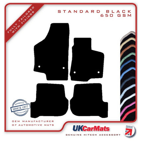 Seat Leon Mk2 (Inc Cupra / R & FR) 2005-2012 Black Tailored Carpet Car Mats HITECH