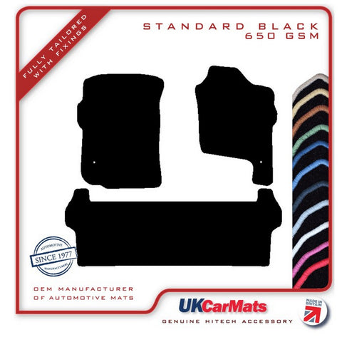 Ssangyong Rodius 2005 onwards Black Tailored Carpet Car Mats HITECH