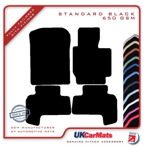 Suzuki Grand Vitara 3dr/SWB 2005-2015 Black Tailored Carpet Car Mats HITECH