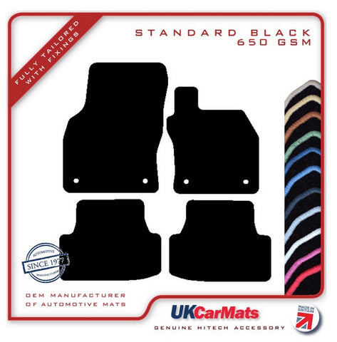 Seat Leon Mk3 (Inc Cupra / R & FR) 2012-2020 Black Tailored Carpet Car Mats HITECH