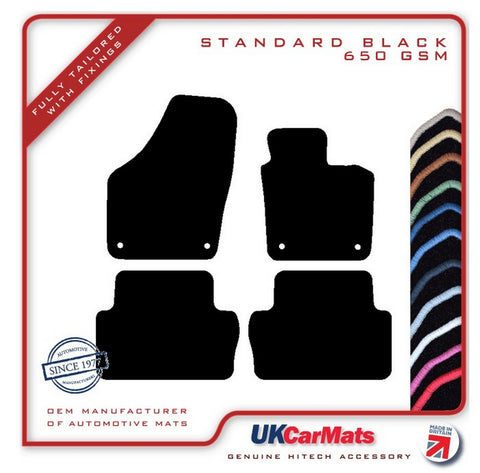 Seat Alhambra 2010-2020 Black Tailored Carpet Car Mats HITECH