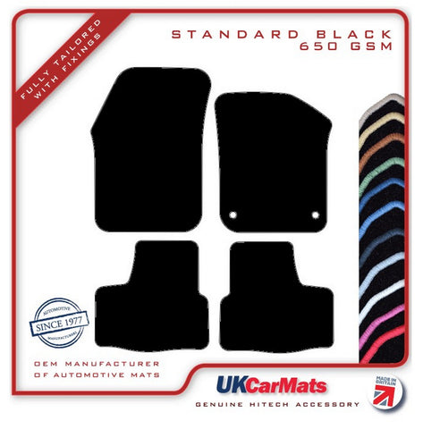 Skoda Citigo 2011 onwards Black Tailored Carpet Car Mats HITECH