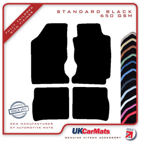 Toyota Carina 2 1988-1992 Black Tailored Carpet Car Mats HITECH