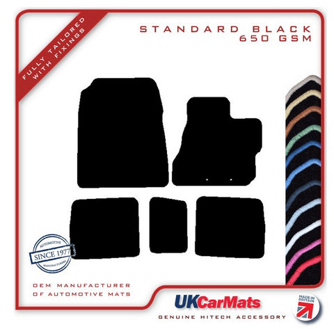Toyota iQ 2009-2015 Black Tailored Carpet Car Mats HITECH