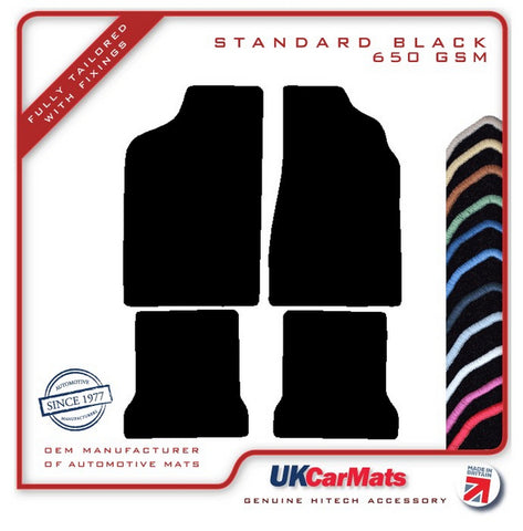 VW Passat Manual 1980-1987 Black Tailored Carpet Car Mats HITECH