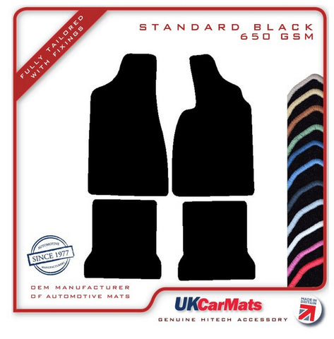 VW Passat Automatic 1980-1987 Black Tailored Carpet Car Mats HITECH