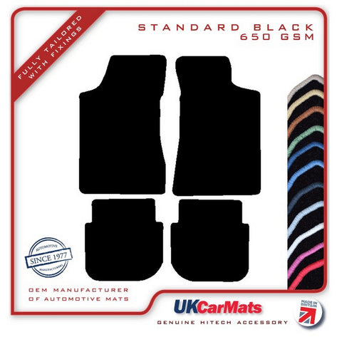Volvo 480+ES 1987-1995 Black Tailored Carpet Car Mats HITECH