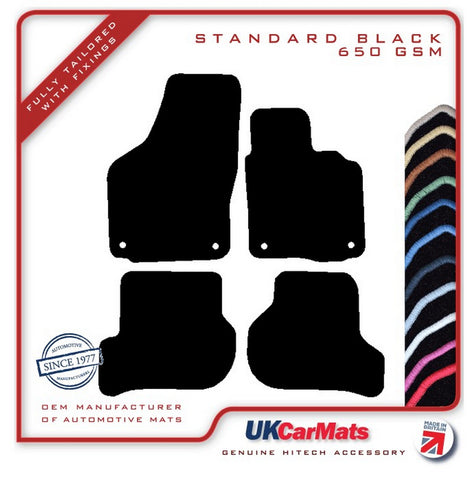 VW Jetta 2006-2011 Black Tailored Carpet Car Mats HITECH