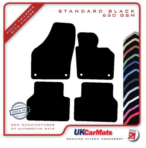 VW Tiguan 2007-2016 Black Tailored Carpet Car Mats HITECH