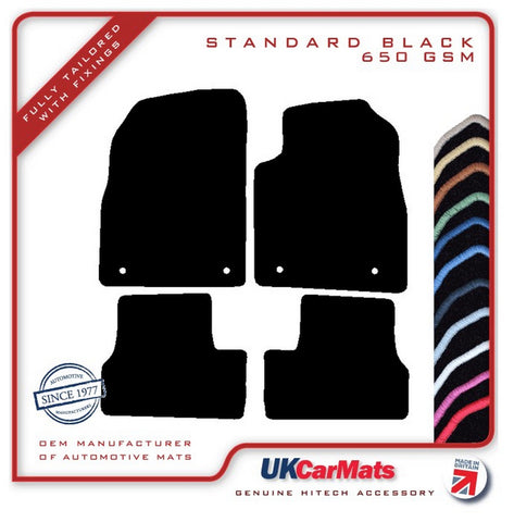 Vauxhall Astra Mk6 2009-2015 Black Tailored Carpet Car Mats HITECH