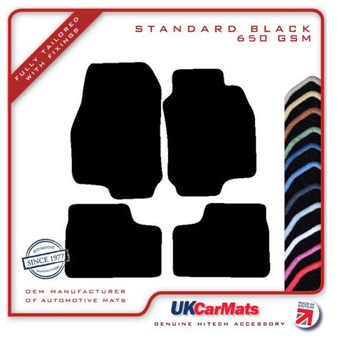 Vauxhall Astra Convertible 2000-2006 Black Tailored Carpet Car Mats HITECH