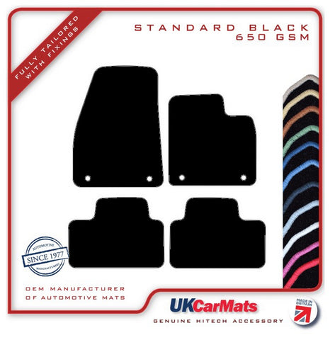 Volvo XC40 Manual 2018 onwards Black Tailored Carpet Car Mats HITECH